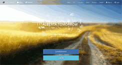 Desktop Screenshot of albertatomorrow.ca
